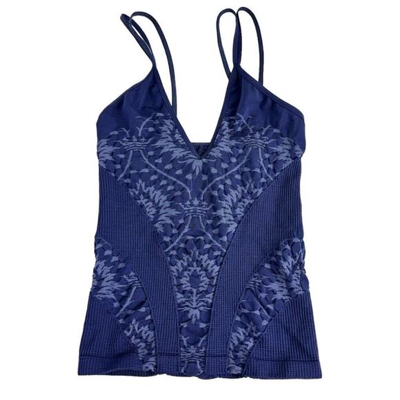 Intimately Free People Mercury Seamless Cami Top Ribbed Blue Purple Size XS/S - Picture 2 of 14